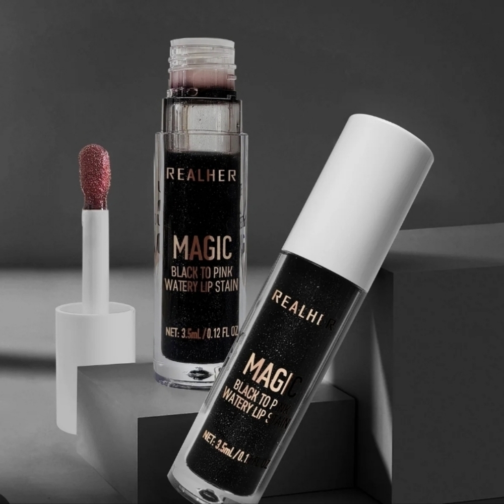 RealHer Magic Black to Pink Lip Stain
